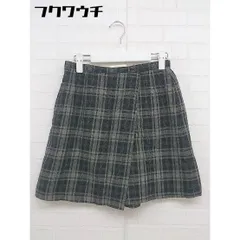 ◇ NICOLE ニコル sports チェック キュロット ショート パンツ サイズM グレー系 レディース  【1109060001206】