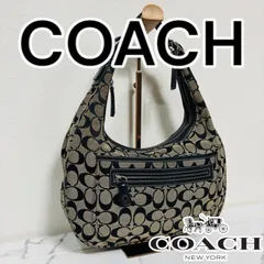美品 COACH コーチ ワンショルダー ハーフムーン ハンドバッグ ポーチアクセサリーポーチ ミニバッグ 肩掛け 人気 エルゴ チャーム ミニシグネチャー サイドバッグ キャンバス レザー 本革 総柄 ベージュ ブラウン 茶色 大人気