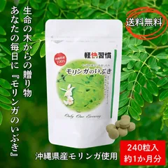 沖縄県産原料100％ 『モリンガのいぶき』 タブレット オリゴ糖配合 240粒入り 48ｇ サプリ 食物繊維