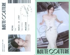 【中古】コレクションカード(女性) MISAMO(TWICE)/ミナ(MINA)/裏面印刷サイン入り/CD「HAUTE COUTURE」【初回限定メンバーソロジャケット/MINA盤】(WPCL-13611)封入IDカード