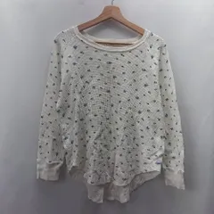 ◇ ⊇ FREAK'S STORE フリークスストア 花柄 長袖 カットソー サイズF ホワイト レディース E  【1503050023108】