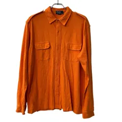 POLO RALPH LAUREN 長袖シャツ XL～ オレンジ ポロ ラルフローレン ポケット 鹿子 コットン トップス 古着卸 アメリカ仕入 a708-5103のサムネイル