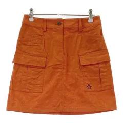 サイズ：7 MUNSING WEAR マンシングウェア  ストレッチスカート 総柄 オレンジ系 [240101389832]# ゴルフウェア レディース ストスト