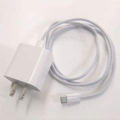 【中古】 Apple純正 20W USB-C電源アダプタ MHJA3AM/A USB-C充電ケーブル1m付き
