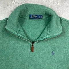 POLO RALPH LAUREN ポロラルフローレン ハーフジップスウェットシャツ メンズS レディースS~M相当 