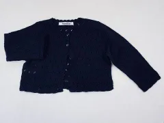 ファミリア familiar アウトレット 子供服 女の子 90cm ベビー服 長袖 ボレロ カーディガン 紺 透かし 受験 面接 フォーマル 習い事 お教室 入園式 春 夏 ★4 トップス ガールズ 女児 キッズ ベビー 【中古】 ユーズド