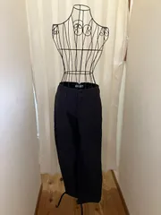 【レディース】UNIQLO　ユニクロ　INES　DE　LA　FRESSANGE　イネス・ド・ラ・フレサンジュ　コラボ商品　チノパン　ネイビー　紺