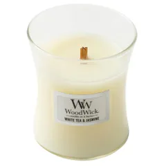 カメヤマ WoodWick ウッドウィック ジャーキャンドル 48(ホワイトティー&ジャスミン) オフホワイト 1個 (x 1)　A5