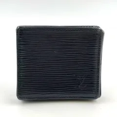 LOUIS VUITTON ポルトモネ ボワット エピ エピ ノワール レザー