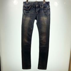 ヒステリックグラマー HYSTERIC GLAMOUR ダメージ加工 スタッズ スキニー ストレッチ デニム 0193AP11 C-52