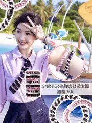 ヘアアクセサリー ヘアゴム ロープ風 おしゃれ レディース 黒 太め 大人 かわいい 絡まない 10本セット