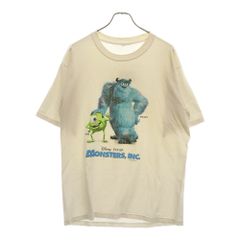 VINTAGE (ヴィンテージ) 00s Disney monsters inc ディズニー モンスターズインク フロントプリント半袖Tシャツ ホワイト