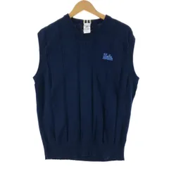 古着 アディダス adidas Vネック コットンニットベスト メンズL/eaa369911