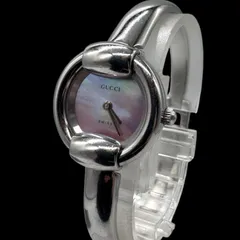 新品電池稼働 良品 GUCCI グッチ 1400L ピンクシェル文字盤