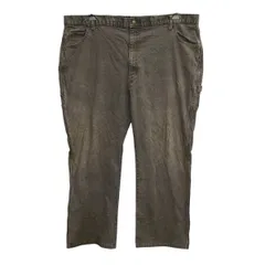 Dickies ワークパンツ W44 チャコールグレー ディッキーズ ジップアップ ビッグサイズ ペインターパンツ 古着卸 アメリカ仕入 2506-309