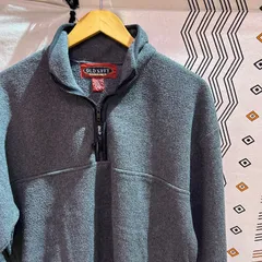 古着　フリース　OLDNAVY ハーフジップ　長袖　グレー