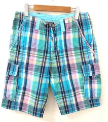 TOMMY HILFIGER（トミーヒルフィガー）マドラスチェック　カーゴ　ショーツ　ハーフパンツ【E4111-007】