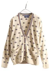 【お得なクーポン配布中!】 90s 高級 シルク 100% ラルフローレン ニット カーディガン レディース S オールド 90年代 セーター ポケット付き 羽織り 前開き 薄手 ポロ