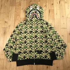 COACH × BAPE シャーク パーカー Lサイズ shark full zip hoodie a bathing ape エイプ ベイプ アベイシングエイプ コーチ シグネチャー