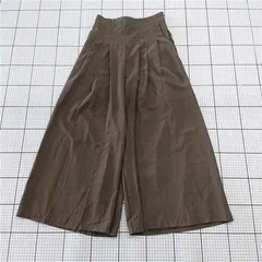 ◇ Θ Bou Jeloud ブージュルード ワイド パンツ サイズ38 モカ系 レディース E  【1509180004574】