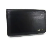 ■美品■ Paul Smith ポールスミス レザー カードケース カード入れ パスケース 定期入れ 名刺入れ メンズ ブラック系 DK0322