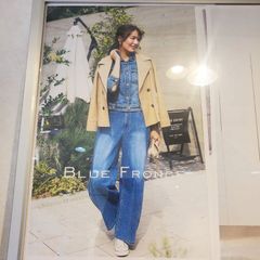 BLUEFRONCE デニムジャケット　ストレッチ　38/40