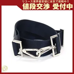  プラダ ショルダーストラップ ネイビーブルー キャンバス