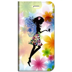 iPhone14 他 手帳型 ケース お花の妖精 ★ iPhone SE 8 13 12 他 iPhone各機種対応可能 スマホケース ★ 5r