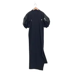 サカイsacai サイドパネルMA-1スウェットワンピースネイビー