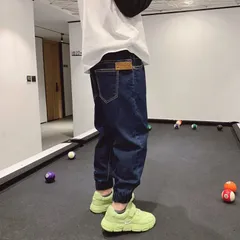 キッズ デニム パンツ ロングパンツ 男の子 子供 ズボン 長ズボン レギュラーストレートパンツ デニム かっこいい ボトムス 子供服 キッズ ダメージ 幼稚園 小学校 fansi01