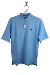【美品】TOURSTAGE(ツアーステージ) ハーフジップシャツ 水色 メンズ M ゴルフ用品 2407-0032 中古