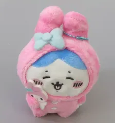 【中古】キーホルダー マイメロディ＆ハチワレ マスコットホルダー 「サンリオキャラクターズ×ナガノフレンズ」