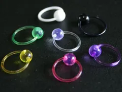１８Gカラーリング 耳兼用ボディピアス ヘソピアス へそピアス 耳ピアス 軟骨