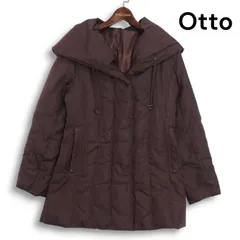 Otto オットー 秋冬 ボリュームネック♪ ダウン コート Sz.S　レディース ブラウン