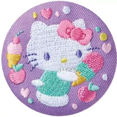 【中古】食玩 雑貨 1.ハローキティ 「サンリオキャラクターズ 刺繍缶バッジ付きビスケット2」