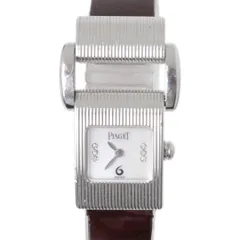 PIAGET ピアジェ ミスプロトコール レディースクォーツ 腕時計 5221 K18WG シェル文字盤 6Pダイヤ NT Bランクのサムネイル