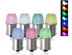 セール 高輝度 デコトラ屋 正規品 24V専用 BA15S S25 LEDバルブ 特殊レンズ搭載 シングル 平行ピン サイドマーカー バスマーカー ナマズ テールランプ デコトラ レトロ 大型車 トラック 10個SET Cタイプ