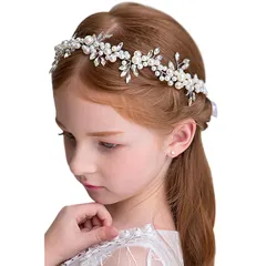 ヘアアクセサリー 髪飾り ボックス入り 発表会 結婚式 [ARCADY] 子供 大人も使える 職人の手作り ヘッドドレス (ロイヤルパール)