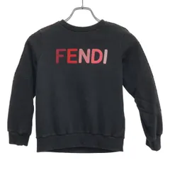 FENDI KIDS フェンディ キッズ ロゴスウェットトレーナー JFH100 5V0 ブラック 7Aのサムネイル