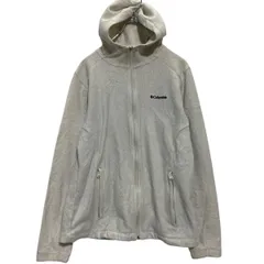 Columbia ジップアップ フリースパーカー レディース L ホワイト コロンビア アウトドア 古着卸 アメリカ仕入 a611-5949