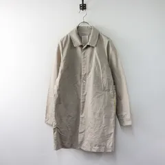 パラスパレス pal'las palace 比翼シェルボタン リネンコットン ロングステンカラーコート 3 ライトベージュ┃上着【2400014581942】のサムネイル