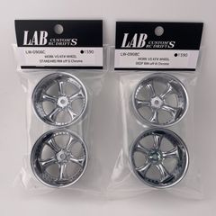 LAB LW-0908C ×2 WORK VS KF# WHEEL DEEP RIM off8 Chrome