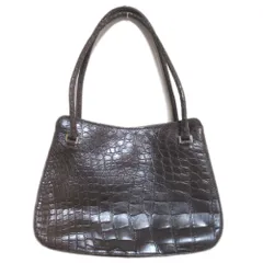 専用品MAURO GOVERNA BLACK マットクロコダイル ハンドバッグ 専用品MAURO GOVERNA BLACK マットクロコダイル ハンドバッグ