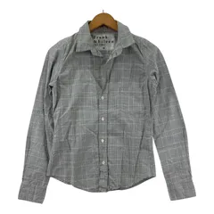 Frank＆Eileen フランク＆アイリーン チェック長袖シャツ sizeXXS/グレー×ホワイト