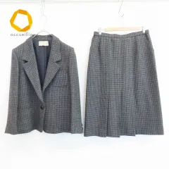 ラピーヌ LAPINE セットアップ スカートスーツ ジャケット 千鳥格子 大きいサイズ 842665i★