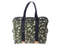 LOUIS VUITTON ルイヴィトン モノグラモフラージュ トレイ トートバッグ M95783 村上隆 マークジェイコブス カーキ 美品 中古 4b003263