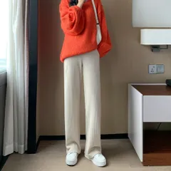 ☆ アイボリー ☆ L ☆ マタニティ パンツ ワイドパンツ 美脚 マタニティ ワイドパンツ マタニティパンツ リブ ワイド パンツ ズボン ロングパンツ 長ズボン レディース 厚手 春 秋冬 部屋着 ルームウェア 産前 産後 妊婦 入院 マタニティウェア