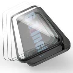 【人気商品】ガイド枠付き 液晶保護 プラス用強化ガラスフィルム iPhone14 iPhone14 max対応 pro iPhone13 plusガラスフィルム6.7インチ 「3枚セット」SURPHY