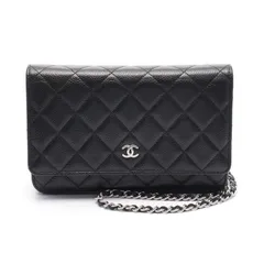 シャネル CHANEL ショルダーバッグ マトラッセ AP0250 ブラック キャビアスキン(グレインドカーフ) マトラッセ チェーンウォレット レディース Used A