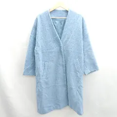 ◇ ⊇ Mila Owen ミラ オーウェン 長袖 コート サイズONE ブルー レディース E  【1503060032572】